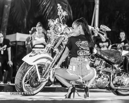 Girls and Bikes. Beauty Contest. Phuket Bike Week 2019, Patong beach, Thailand ©  Phuket@photographer.net