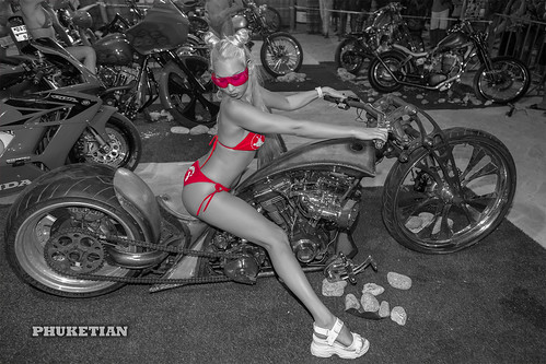 Girls and Bikes. Phuket Bike Week 2019, Patong beach, Thailand ©  Phuket@photographer.net