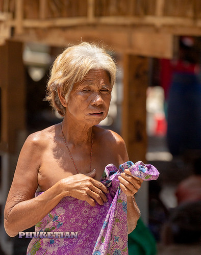 Old Woman from Moken Tribe, Andaman Sea, Surin islands, Thailand ©  Phuket@photographer.net
