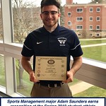 Students in the Sports Management major show off their accomplishments