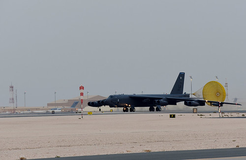 Boeing B-52 Stratofortress's Arrrive at Al Udeid Air Base ©  Robert Sullivan