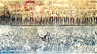 Cambodia - Angkor Wat - Bas Relief Galleries - 8