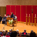 <b>Spring 2019 Opening Convocation</b><br/> The Opening Convocation ceremony for the Spring 2019 semester, featuring remarks from President Carlson, speaker Tiffany Ruby Patterson, and presenting the Spirit of Luther Award to Bob Naslund '65. February 7, 2019. Photo by Nathan Riley.<a href="//farm66.static.flickr.com/65535/48037144802_693dafa1e9_o.jpg" title="High res">&prop;</a>
