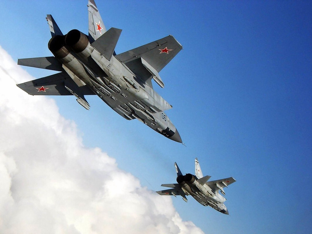 : Mikoyan MiG-31 (Russian:  -31; NATO reporting name: Foxhound)