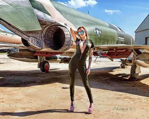 F-4 Phantom Pin-up by Robert Alvarado ©  Robert Sullivan