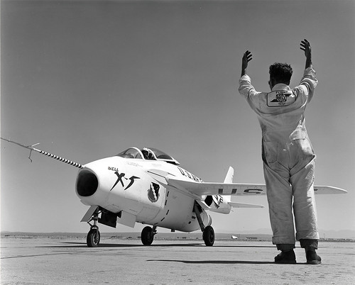 The Bell X-5 in 1951 ©  Robert Sullivan