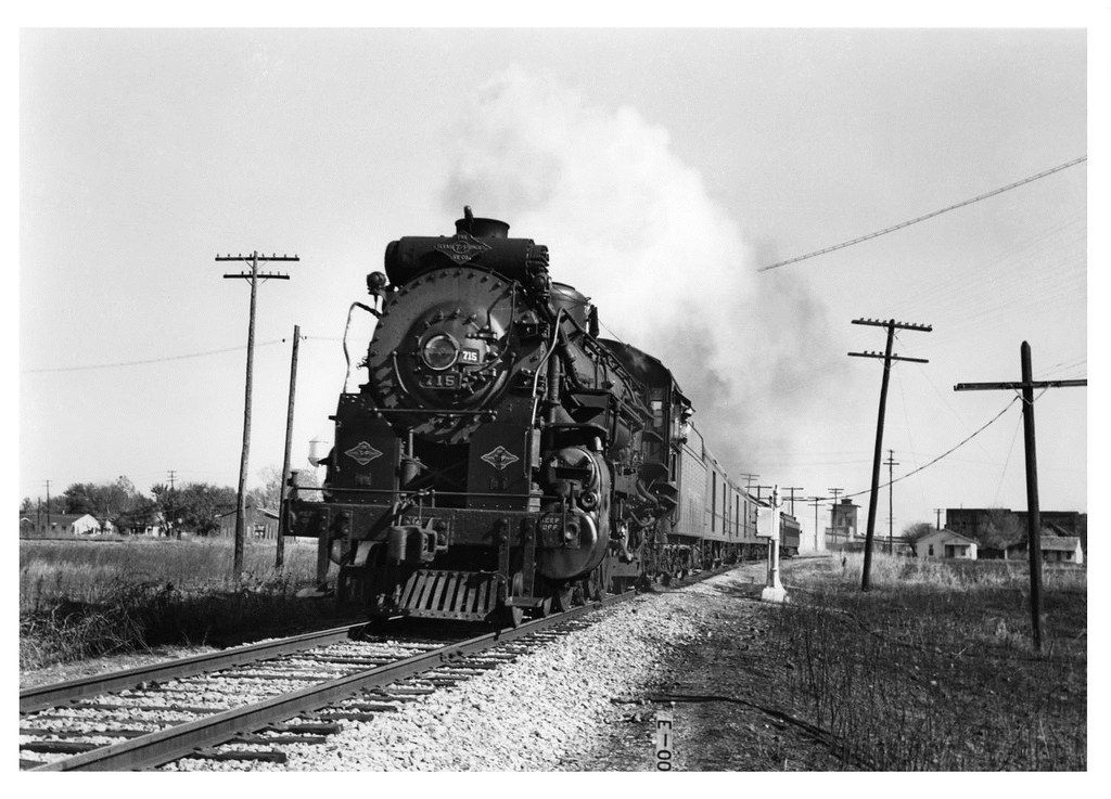 : [Steam Locomotive entering Paris, Texas]