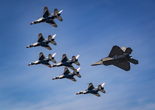 'Thunderbirds' and Lockheed Martin F-22 