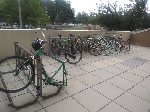 Sad bike parking in Arlington VA ©  Michael Neubert