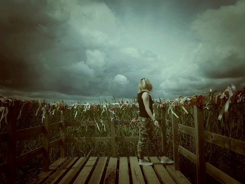 I look at clouds. I see that behind them ©  Sergei F