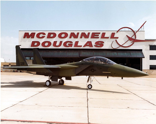 McDonnell Douglas (now Boeing) F-15E Strike Eagle Prototype (sn 71-0291)  McDonnell Douglas F-15B-4-MC Eagle. Built as the TF-15A.  First flight Oct 18, 1973. ©  Robert Sullivan
