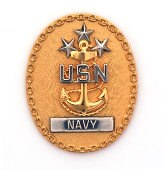 Master Chief Petty Officer of the Navy badge. ©  Robert Sullivan