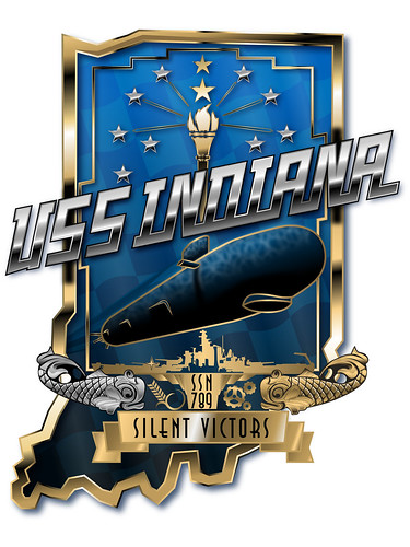 WASHINGTON (April 27, 2017) The official crest of the Virginia-class fast attack submarine USS Indiana (SSN 789). ©  Robert Sullivan