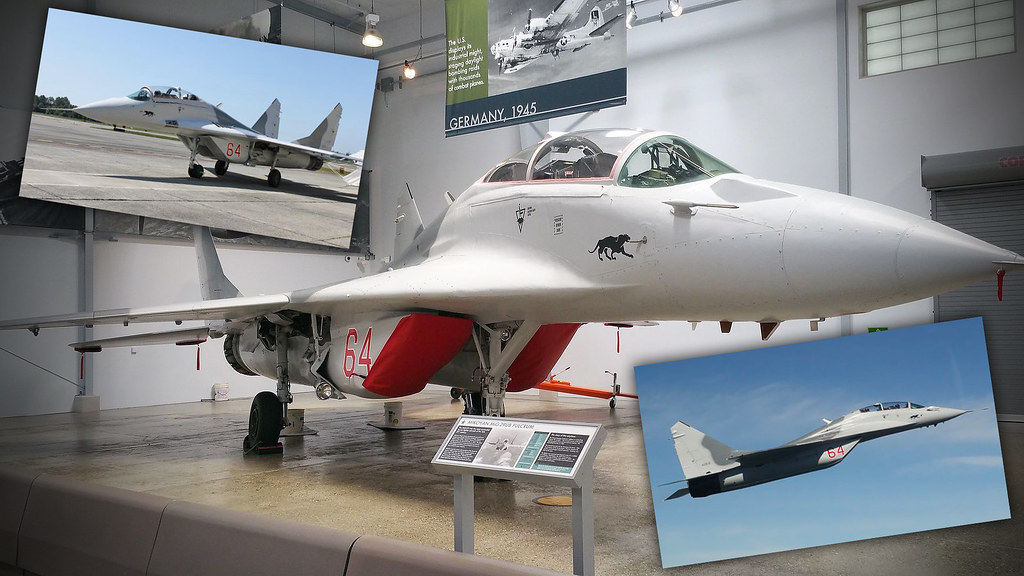 : The MiG-29 in question is a two-seat UB model that lacks the single-seat 