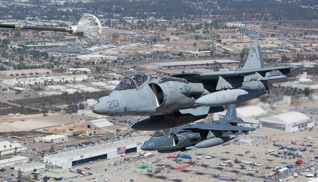 : Two McDonnell Douglas (now Boeing) AV-8B 
