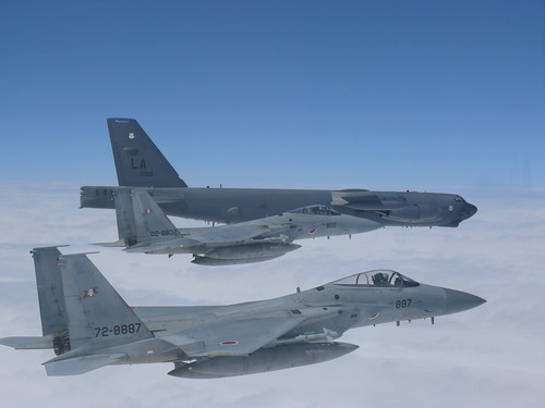 A routine bilateral training mission over the East China Sea and the Sea of Japan ©  Robert Sullivan