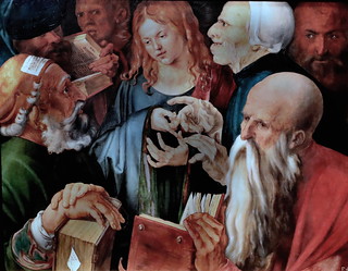 IMG_6410 Albrecht Dürer 1471-1528 Nuremberg Christ parmi les docteurs Christ among the Doctors 1506 Musée Wien Albertina (exposition temporaire Dürer)  Madrid Thyssen Bornemisza