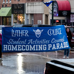 <b>Homecoming Parade 2019</b><br/> Despite the rain, the Luther College Homecoming Parade started on Water Street in downtown Decorah then made its way up to campus. October 5, 2019. Photo by Anh Le.<a href=https://www.luther.edu/homecoming/photo-albums/photos-2019/
