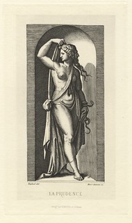 Édouard Baldus - La Prudence  Marcantonio Raimondi after Raphael, 1867