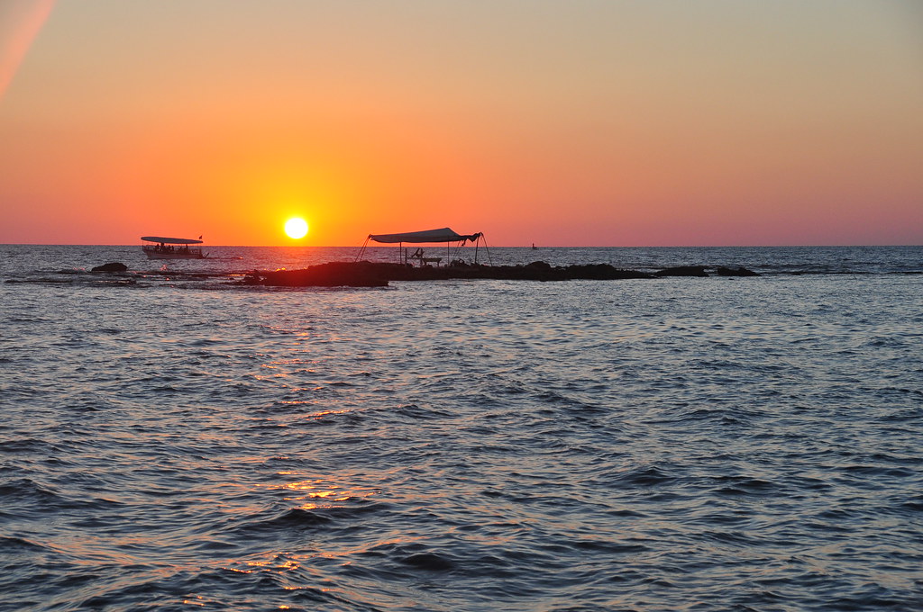 : coucher du soleil sur la Mediterrann'ee, Sour (Tyr)