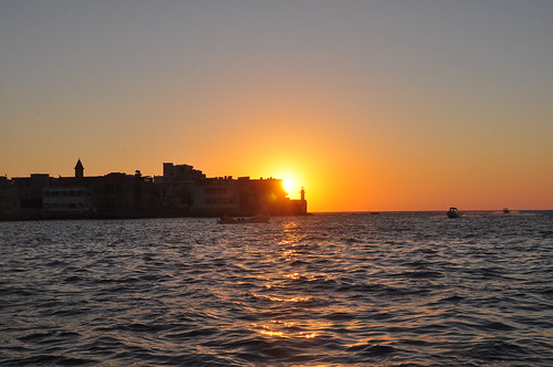 coucher du soleil sur la Mediterrann'ee, Sour (Tyr) ©  abdallahh