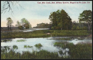 c. 1913 St John, Ferguson & Connolly Postcard - View of the Two Mile Creek, New Millitary Reserve on Niagra-on-the-Lake, Ontario