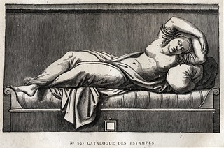Édouard Baldus - Cleopatre by Marc Antoine Raimondi after Raphael, ca 1510/1869