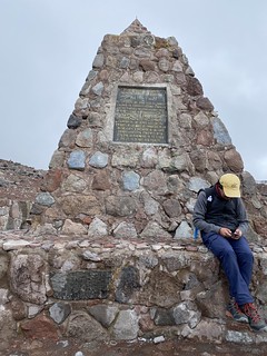 Simón Bolívar's Monument, 'El Chimborazo' Volcano at 6,263 meters (20,702 ft) above sea level, the Central Ecuadorian Andes.