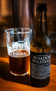Bottle of Spanish Crat Beer ( Senador Volstead a 6% American Red) Beer & Travels Bar - Valencia (Panasonic Lumix  DC-S1 & Lumix S 24-105mm F4 Zoom) (1 of 1)