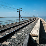 A Railway on Pa Sak Reservior