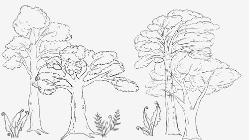 Forest sketches - rough layouts ©  foam
