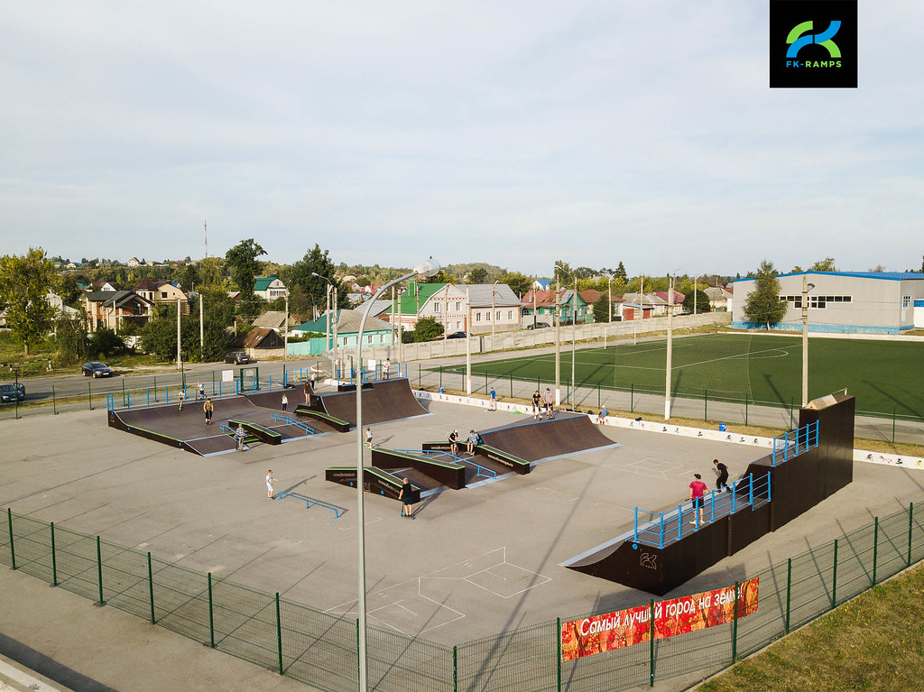 : Modular plywood skatepark in Yelets #      (8)