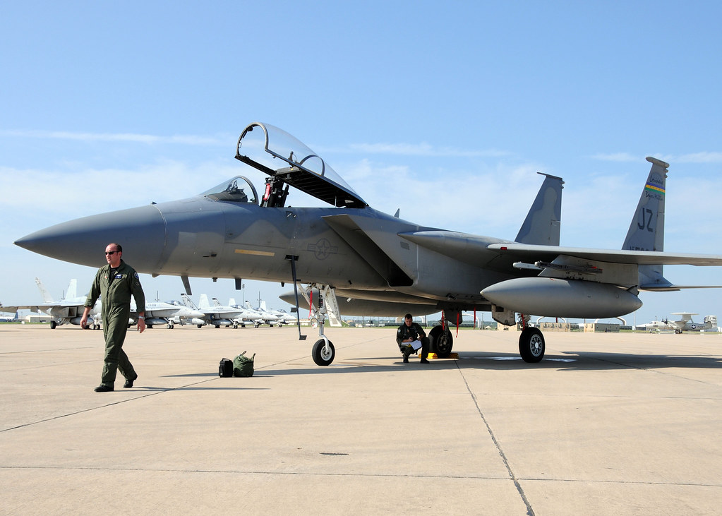 : Louisiana Air National Guard 159th Fighter Wing deliver McDonnell Douglas (now Boeing) F-15 
