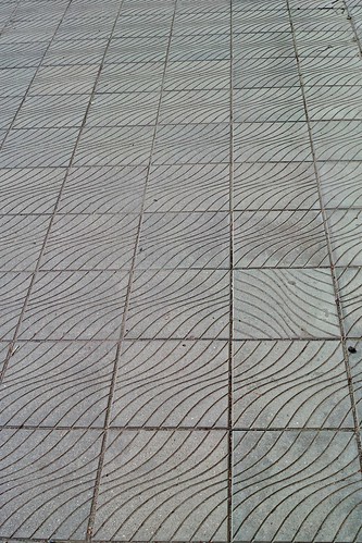 DP2Q0556. Scary  Sidewalk Pavers for Those of Us with Distorted Vision ©  carlfbagge