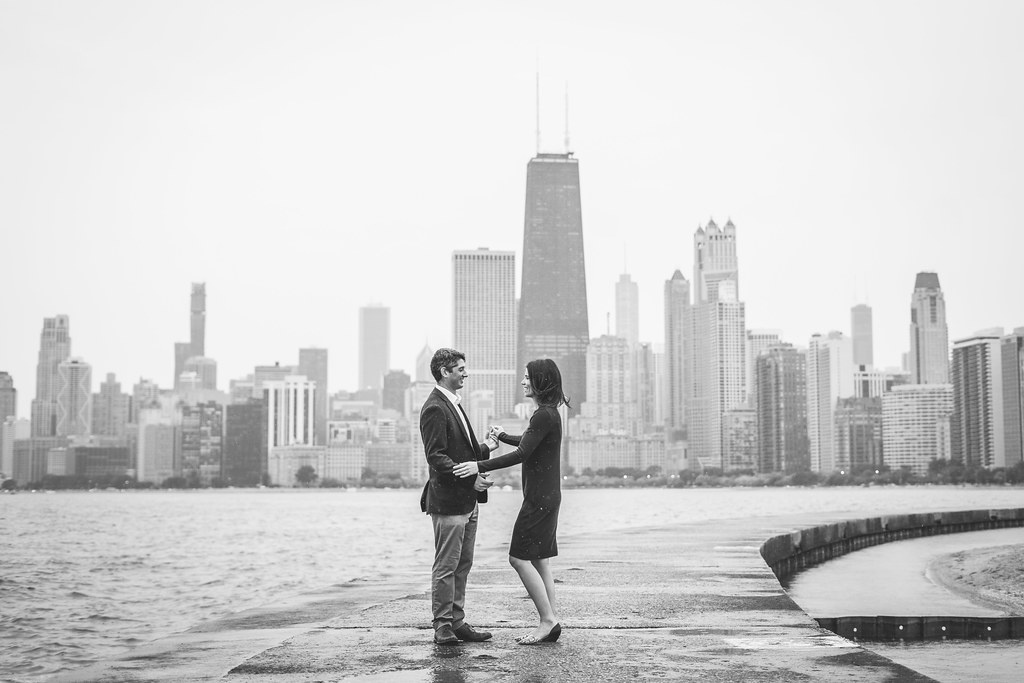 Annie and Mike's engagement shoot in Lincoln Park