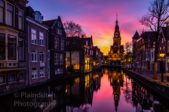 Sunset behind the Waagtoren in Alkmaar • <a style="font-size:0.8em;" href="http://www.flickr.com/photos/125767964@N08/49781694892/" target="_blank">View on Flickr</a>