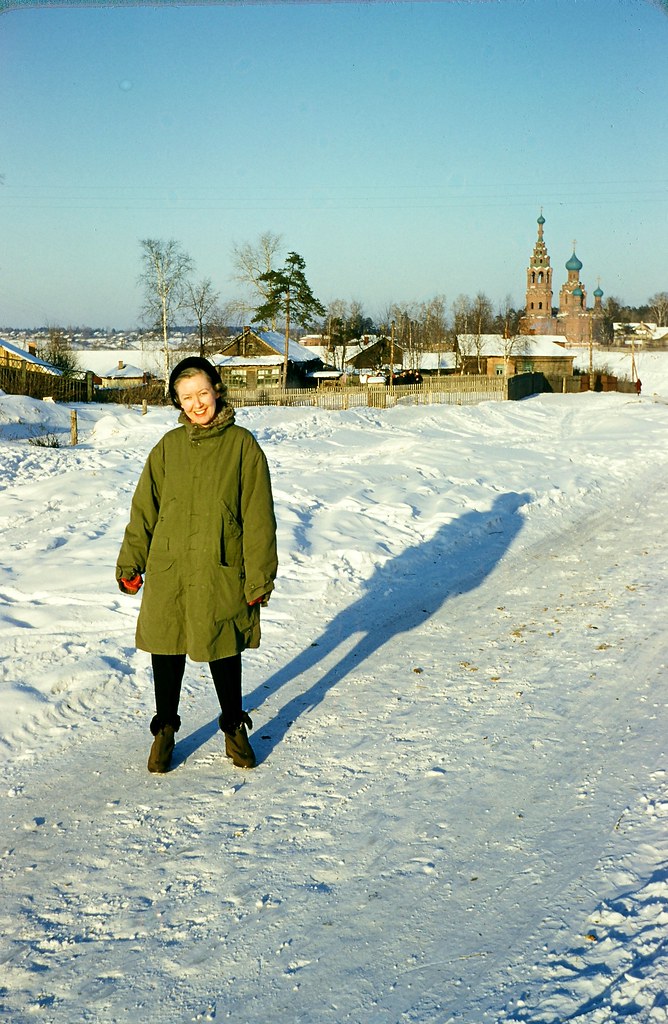 : Virginia Neubert in the Soviet Union, early 1950s