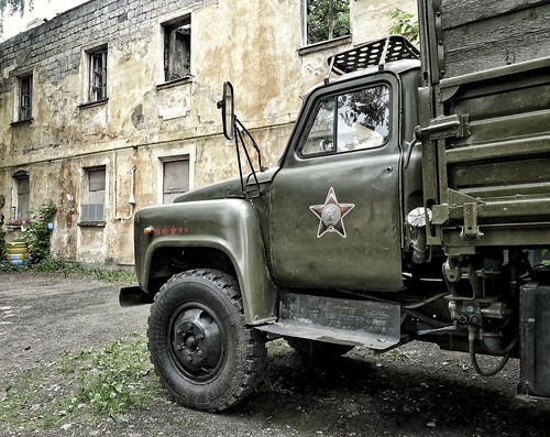 old green truck ©  Sergei F