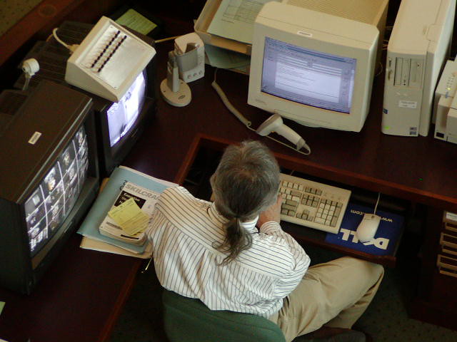 : At ref desk 2002 European Reading Room, LoC