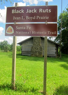 Black Jack Ruts & Santa Fe National Historic Trail Sign ~ Wellsville, Kansas