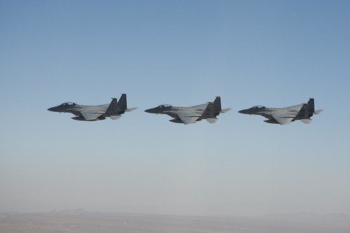 Trio of F-15D High-Performance Tactical Fighter Aircraft ©  Robert Sullivan