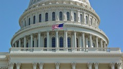 Flag flying over US Capitol [02]