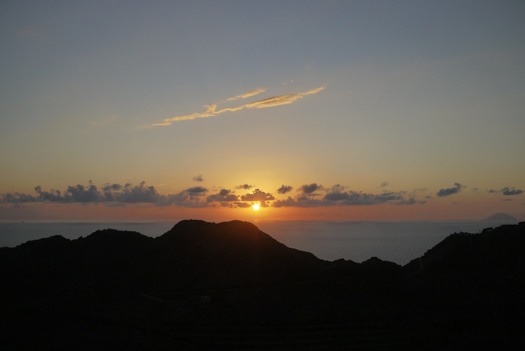 : Sunset on Vulcano island