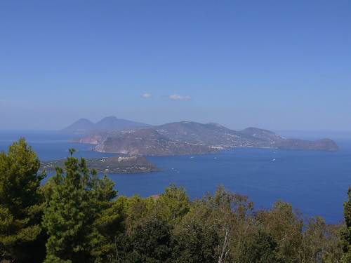 View of Lipari island from Vulcano island ©  Liendain