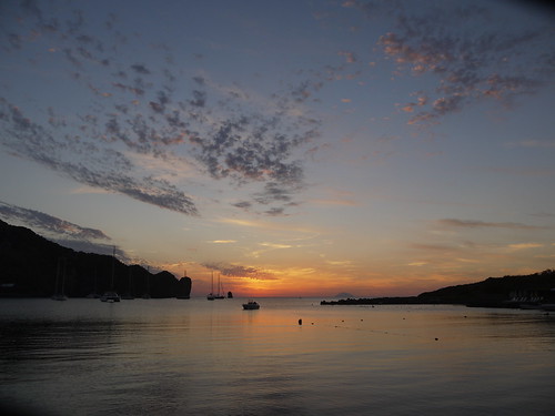 Sunset on Vulcano island ©  Liendain