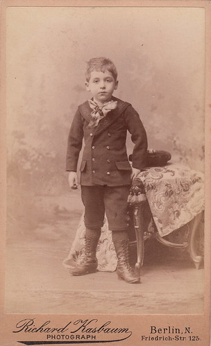 Portrait of a boy by Richard Kasbaum (1880s) ©  pellethepoet