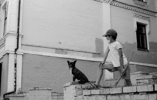    / Boy with dog ©  spoilt.exile
