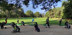 Golfeurs au Practice Fontainebleau