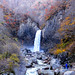 Scenery of late autumn (Naena Waterfall, Myoko City) Niigata Japan
