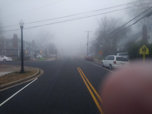 7:26 am fog in Arlington VA ©  Michael Neubert